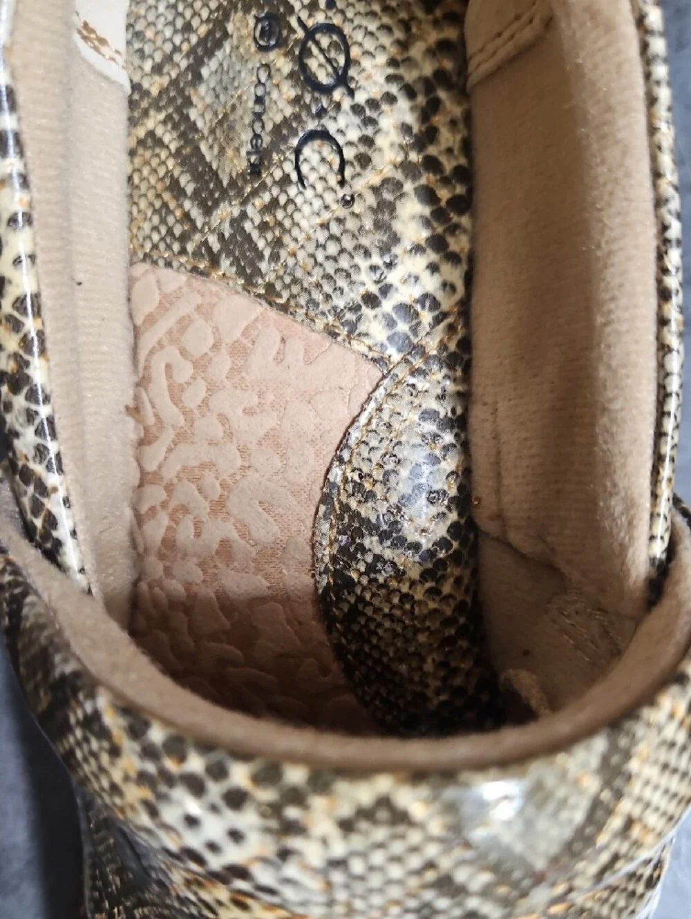 boc Men's Snakeskin-Print Slip-On Loafers in Brown and Black